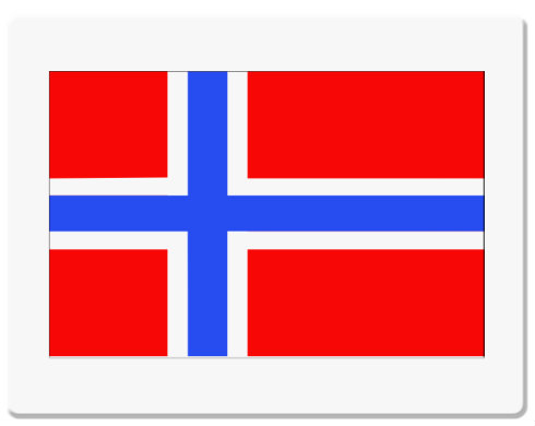 Norsko Podložka pod myš - Bílá