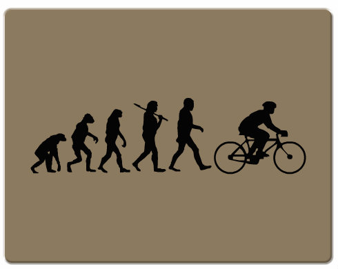 Evolution Bicycle Podložka pod myš - Bílá