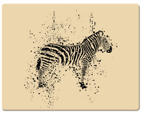Zebra Podložka pod myš - Bílá