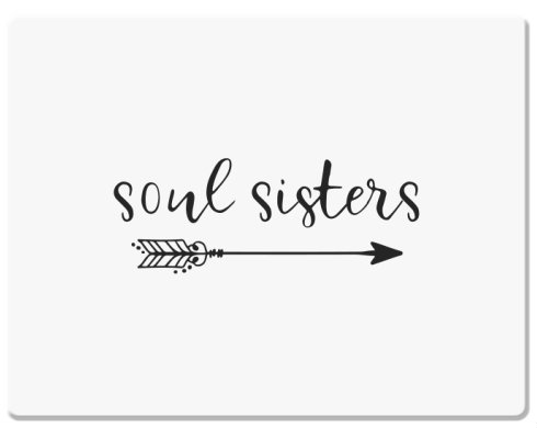Soul sisters Podložka pod myš - Bílá