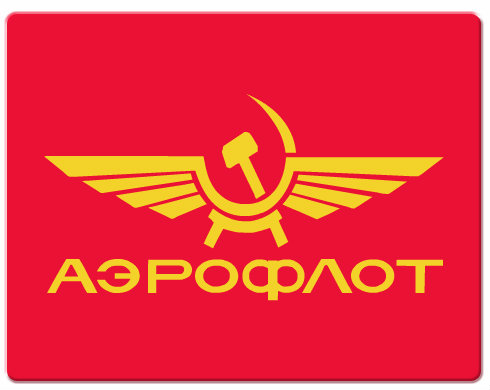 Aeroflot Podložka pod myš - Bílá
