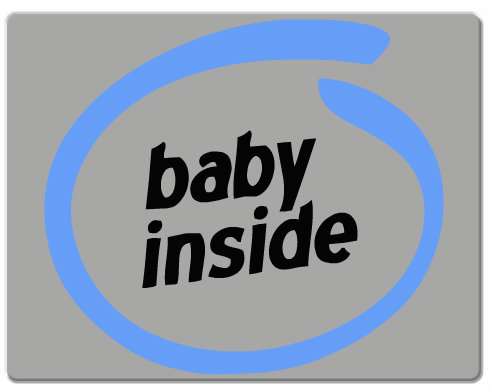 Baby Inside Podložka pod myš - Bílá
