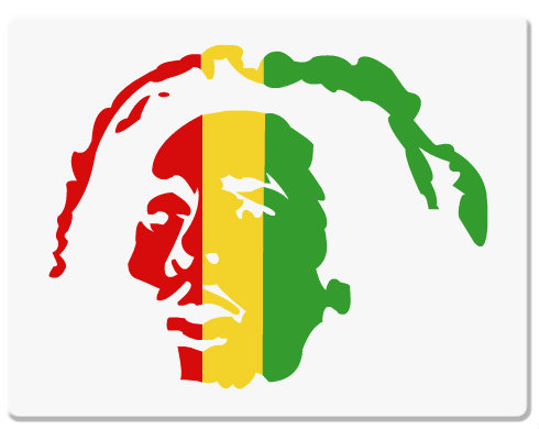 Bob Marley Podložka pod myš - Bílá
