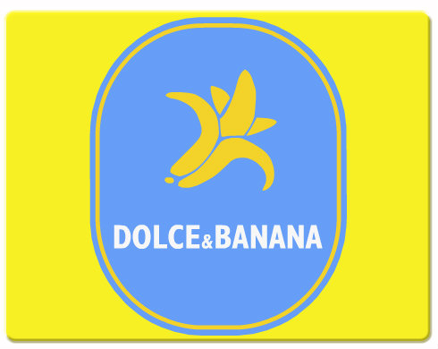 Dolce & Banana Podložka pod myš - Bílá