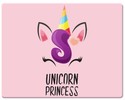 Unicorn princess Podložka pod myš - Bílá