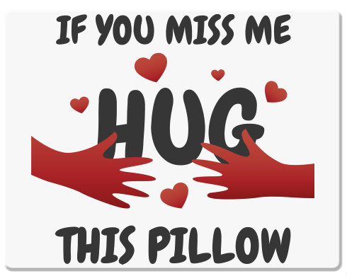 Hug this pillow Podložka pod myš - Bílá