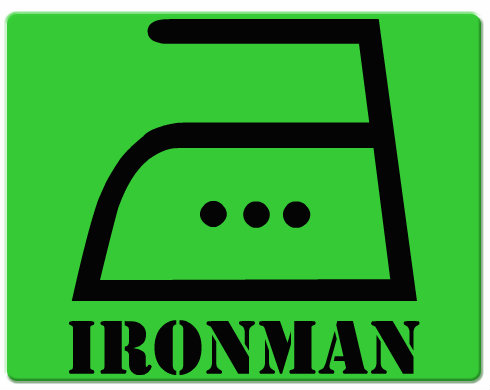 Ironman Podložka pod myš - Bílá