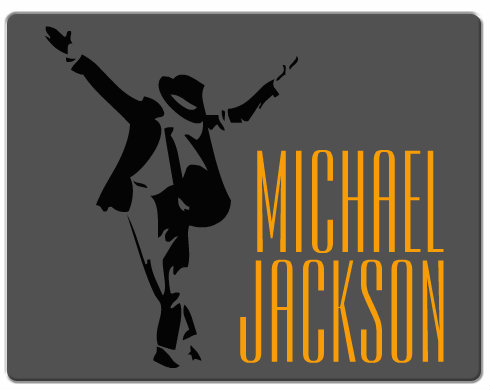 Michael Jackson Podložka pod myš - Bílá
