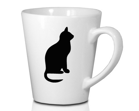 Kočka - Shean Hrnek Latte 325ml - Bílá