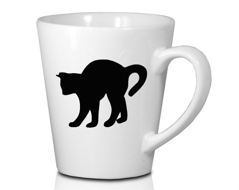 Kočka - Čiko Hrnek Latte 325ml - Bílá