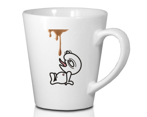 Panák káva Hrnek Latte 325ml - Bílá