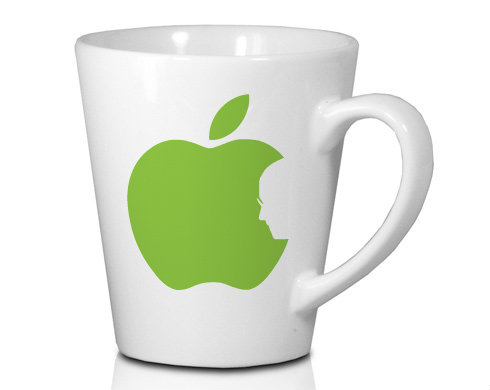 Apple Jobs Hrnek Latte 325ml - Bílá