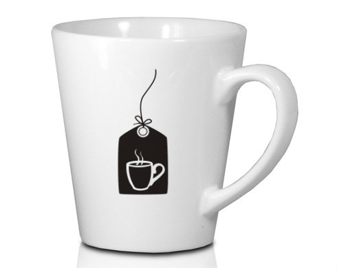Tea bag Hrnek Latte 325ml - Bílá