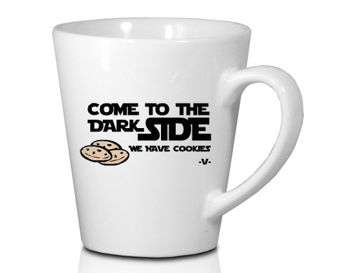Come to dark side Hrnek Latte 325ml - Bílá