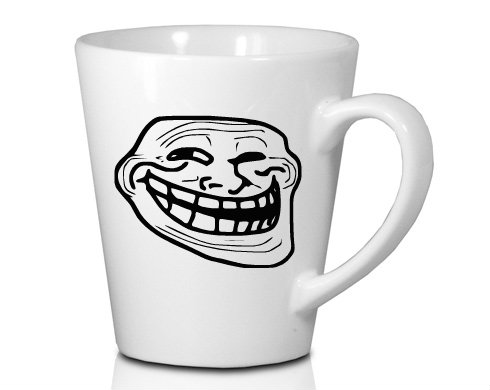MEME Troll Hrnek Latte 325ml - Bílá