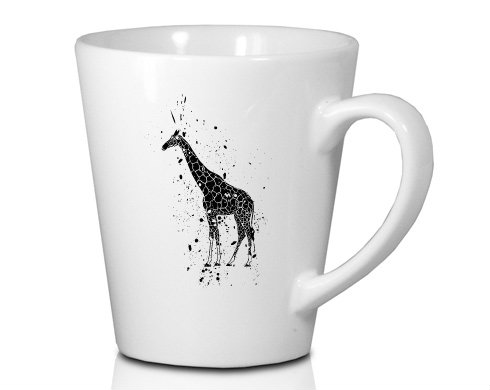 Žirafa Hrnek Latte 325ml - Bílá