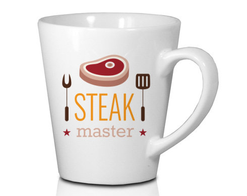 Steak master Hrnek Latte 325ml - Bílá