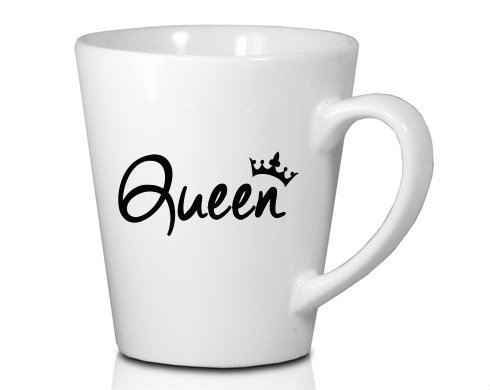 Queen Hrnek Latte 325ml - Bílá
