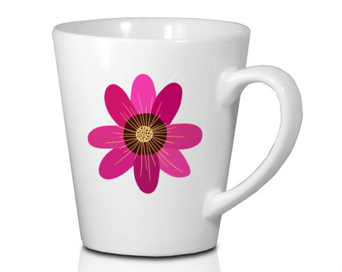 Květina Hrnek Latte 325ml - Bílá