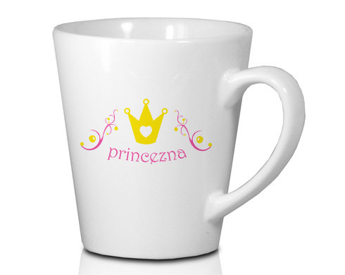 Princezna Hrnek Latte 325ml - Bílá