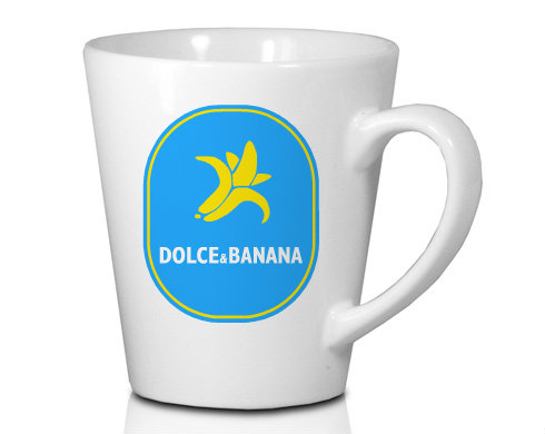 Dolce & Banana Hrnek Latte 325ml - Bílá