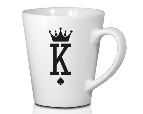 K as King Hrnek Latte 325ml - Bílá