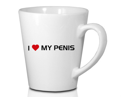 I love my penis Hrnek Latte 325ml - Bílá