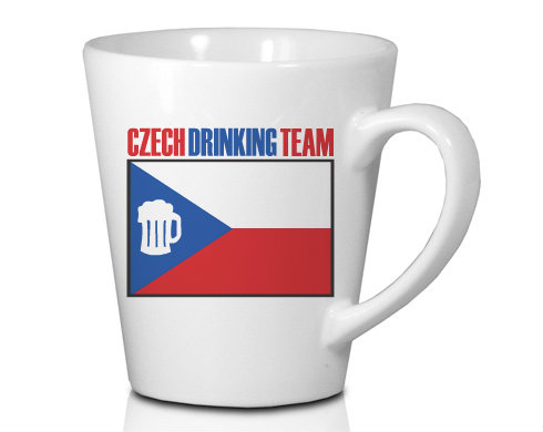 Czech drinking team Hrnek Latte 325ml - Bílá