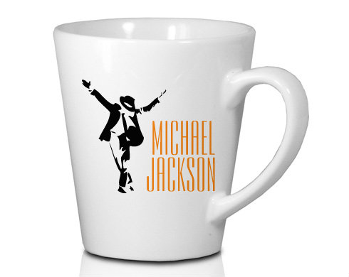 Michael Jackson Hrnek Latte 325ml - Bílá