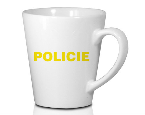 Policie Hrnek Latte 325ml - Bílá