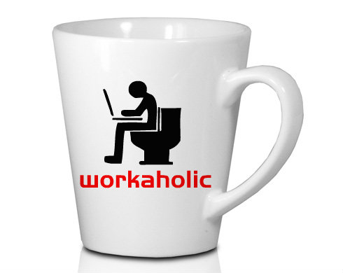 Workoholic Hrnek Latte 325ml - Bílá