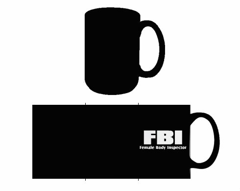 FBI Hrnek MAX - Bílá