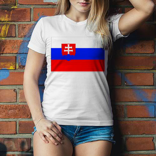 Slovensko Dámské tričko Classic - Bílá