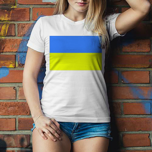 Ukrajina Dámské tričko Classic - Bílá