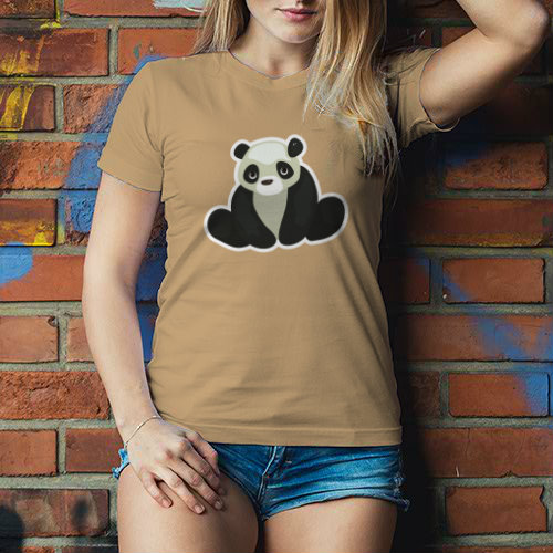 Panda Dámské tričko Classic - Bílá