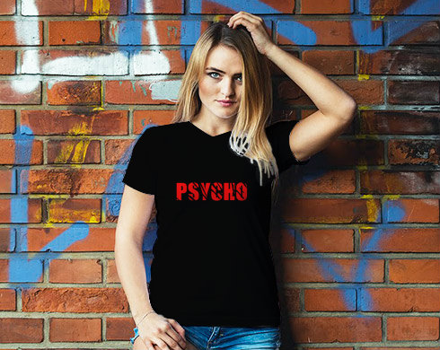 Psycho Dámské tričko Classic - Bílá
