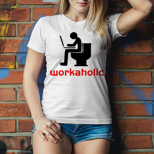 Workoholic Dámské tričko Classic - Bílá