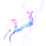  Deer full of colors