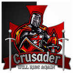 Crusader rytíř a vlajka