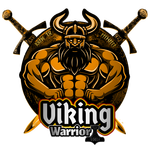 Gold Viking Warrior shield