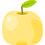 Žluté jablko