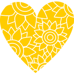 Srdce s květinovým vzorem