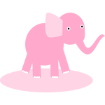 Růžový slon