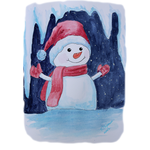 ’Sněhulák s rukama nahoru’