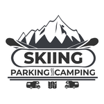 Skiing-parking-camping