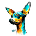 Čivava – barevný moderní portrét