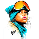 Snowboard Girl – zimní portrét