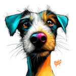 Dog Portrait – moderní barevná i