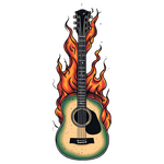 Rocková vášeň: Flame Guitar