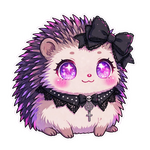 Ježek goth pastel 
